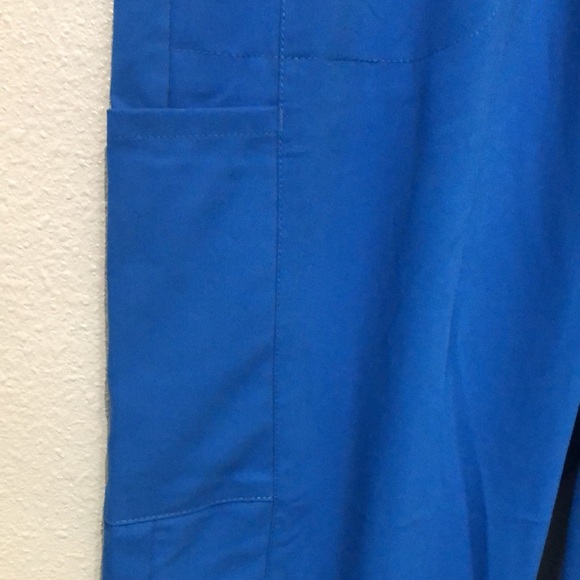 Vince Camuto scrub pants Women's XL scrubs royal blue pull on Raw hem pockets - Picture 4 of 12